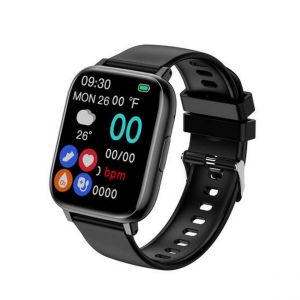 Smarty Montre connect&eacute;e Mixte Fitnow - SW105A Bracelet Silicone Noir