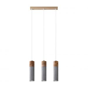 Pendentif Light Zane 3 Gris l: 60, b: 450, h: 1200, GU10 / 40W, Dimmable