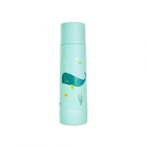 Miniland Baby Thermos B&eacute;b&eacute; pour Liquides 500ml en Acier Inoxydable, Maintient la Temp&eacute;rature Plus de 24h, Fermeture Herm&eacute;tique et Syst&egrave;me Anti-Goutte (Whaley)