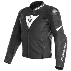 Dainese Vestes Avro 4 Cuir - Matte Black / White - Taille 50
