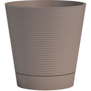 Garden id Pot Réserve D'Eau - Green Care Sense Taupe 30 Cm - Garanti 10Ans - 100% Recyclé