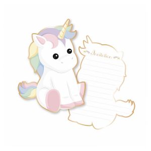 Party Pro Set de 8 invitation babylicorne