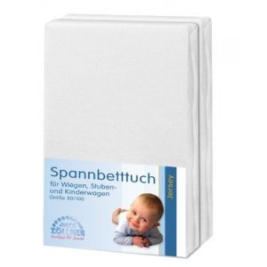 Julius Z&ouml;llner 2 draps housse en jersey (50 x 100 cm)