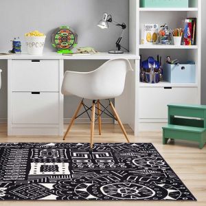 Image de Tapis Bc Motif Noir 140 x 200 cm