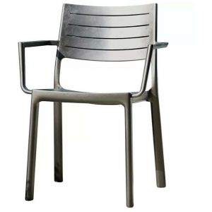 Keter 247276 Chaise de Jardin extérieure en métal, Multicolore