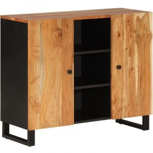 VidaXL Buffet avec 2 portes 90x33x75 cm bois massif d'acacia 352926