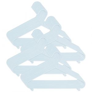 Bieco Cintre Enfant 32 pcs. Bleu glacé| Longueur env. 30 cm | Cintre Bébé | Cintres Enfants Plastique | Ceintres pour Enfant Cintres Bebe Fille Ceintre Bébé Cintre Bebe Garcon Ceintre Enfant