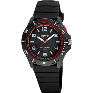 Calypso Montre Homme Sweet Time - K5857-6 Bracelet Silicone Noir