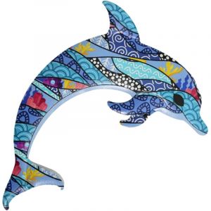 Signes Grimalt Ornement mural décoratif en forme de dauphin pour la maison, figurine de marin en métal, accessoire de Style nautique pour l'intérieur