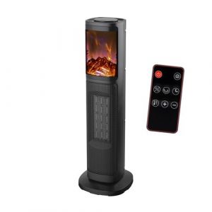 Radiateur Electrique Soufflant Lizeo 2000 W Noir Sannover