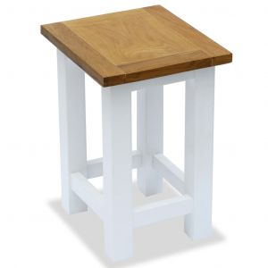 Image de VidaXL Table d'appoint Chêne massif 27 x 24 x 37 cm