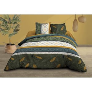 Housse de Couette 240x260 + 2 taies - Pur Coton 57 Fils - Owen