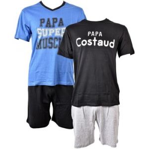 Pyjama Court Coton Musc Pack De 2