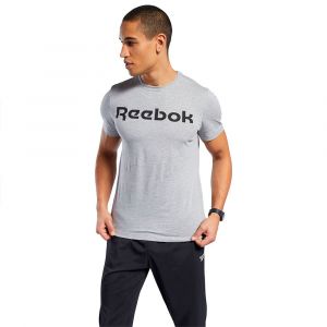Image de Reebok T-shirts Graphic Series Linear Read - Medium Grey Heather - Taille S