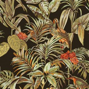 Dutch wallcoverings Papier peint Bird-of-Paradise Noir