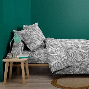 Housse de couette coton (240 cm) Botania Grise