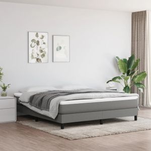 VidaXL Matelas de lit à ressorts ensachés Gris foncé 180x200x20 cm