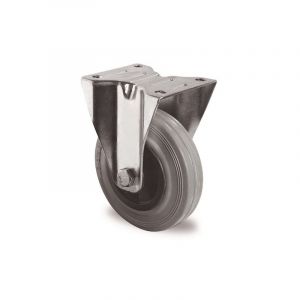 Roulette fixe avec plaque de fixation 200 mm 205 kg 1 pi&egrave;ce(s) roulette fixe avec plaque de fixation 200 mm 205 kg - promat
