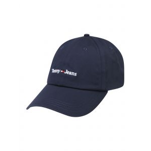 Tommy Jeans Casquette logo coton Bleu - Couleur Bleu - Taille Taille unique