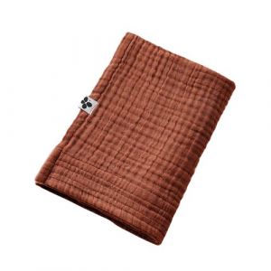 Image de OUREA - Serviette de Toilette 50x90cm Gaze de Coton Terracotta - Altobuy