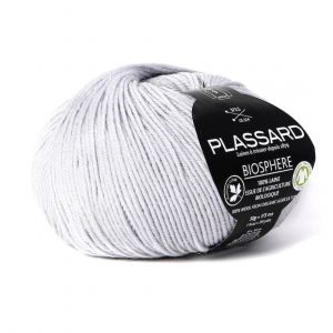 Pelote De Laine Biologique 100% Naturelle Biosphere - Plassard 10 Gris
