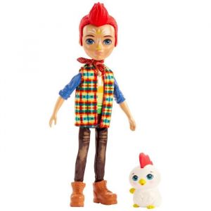 Mattel Mini-poupée Enchantimals Redward Coq et Cluck