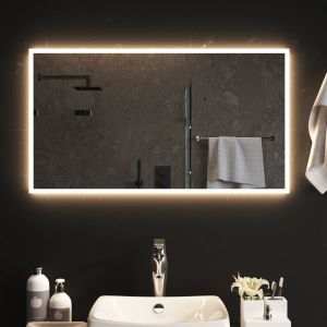 VidaXL Miroir de salle de bain à LED 90x50 cm