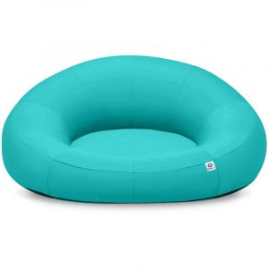 Image de Pouf xxl Flottant pour Piscine 140x120x60 cm Bleu cara&iuml;bes - Bleu