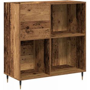 VidaXL Meuble &agrave; vinyles Bois ancien 85 x 38 x 89 cm Bois d'ing&eacute;nierie