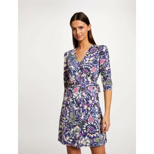Morgan Robe portefeuille imprim&eacute; v&eacute;g&eacute;tal multico femme - Taille 34