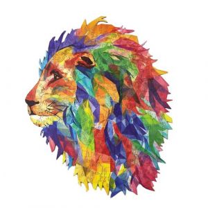 Puzzle en bois - Le Lion Mozaïk - Creatifwood