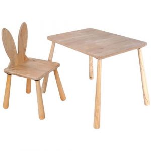 Hanah Home - Ensemble table et chaise enfant en aggloméré Bizzy Modèle 3