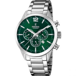Festina Montre Homme Timeless chronograph Vert F20343/B