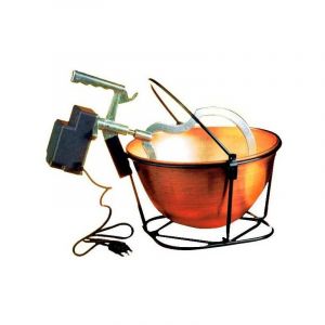 Home Ovbc Copper Polenta Cauldron with Electric Motor 12 LGiant Size.