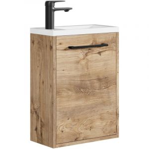 Badplaats Meuble Lave-mains Florence 40 x 22 cm - Ch&ecirc;ne Ch&acirc;taign