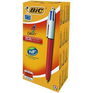 Bic Stylo bille 4 couleurs pointe fine