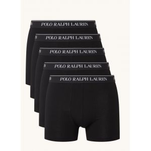Ralph Lauren Polo - Lot de 5 boxers avec taille griff&eacute;e - Noir