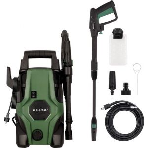 BRASQ HPW 105 - Nettoyeur de terrasse - Nettoyeur haute pression - 1400W - 105 bar - 426 L/H - Kit complet