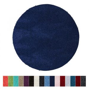 Sky Tapis de bain Soft Polyester Bleu foncé 95 cm de diamètre