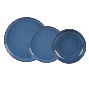 Image de Table passion Service d'assiettes Uno cobalt 18 pi&egrave;ces