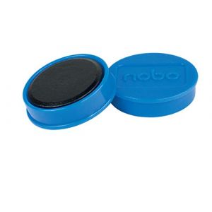 Image de Nobo Jeu d'Aimants pour Tableau Blanc Magnétique, 32mm, Lot de 10, Bleu, 1915299