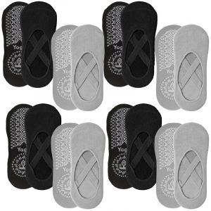 8 paires chaussettes antid&eacute;rapantes yoga