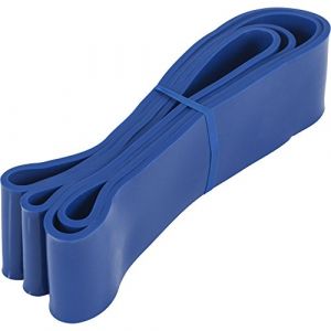 Gorilla Sports Bande de résistance élastique pour renforcer vos muscles - 2080 x 4,5 x 64mm - royal 60-150LBS