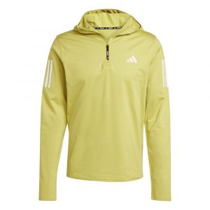Adidas Own the Run Winter Half-Zip Maillot de course Hommes-jaune, Taille XL