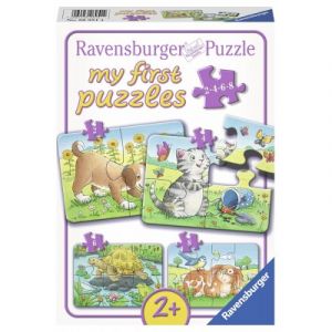 Ravensburger 4 puzzles - Animaux 2,4,6 et 8 pièces