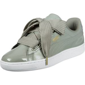 Puma Basket Heart Patent Wn's, Sneakers Basses Femme, Gris (Rock Ridge-Rock Ridge), 36 EU