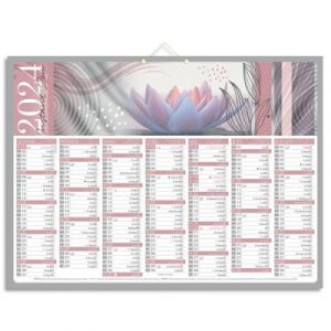 Calendrier CBG - 55 x 40,5 cm - 7 mois par face - décor zen