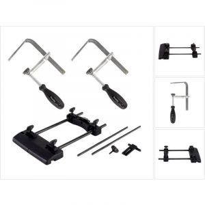 Makita Adaptateur de rail de guidage (194579-2 ) + 2x serre-joints (194385-5 ) pour fraise RP DRT