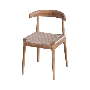 Rendez Vous Déco Chaise en bois de teck et corde synthétique - Java