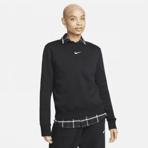 Nike Sweat Crew Club Centered Logo Noir/blanc